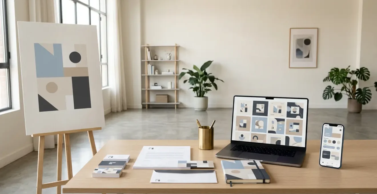 Cohérence d'une identité visuelle déclinée sur différents supports de communication