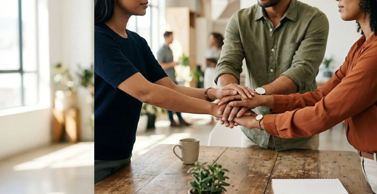 Représentation symbolique de l'attraction des talents par une culture d'entreprise forte et des valeurs humaines authentiques