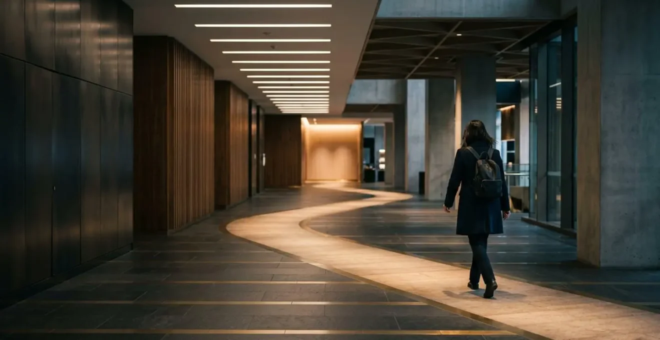 Représentation symbolique d'un parcours client guidé par une signalétique directionnelle efficace
